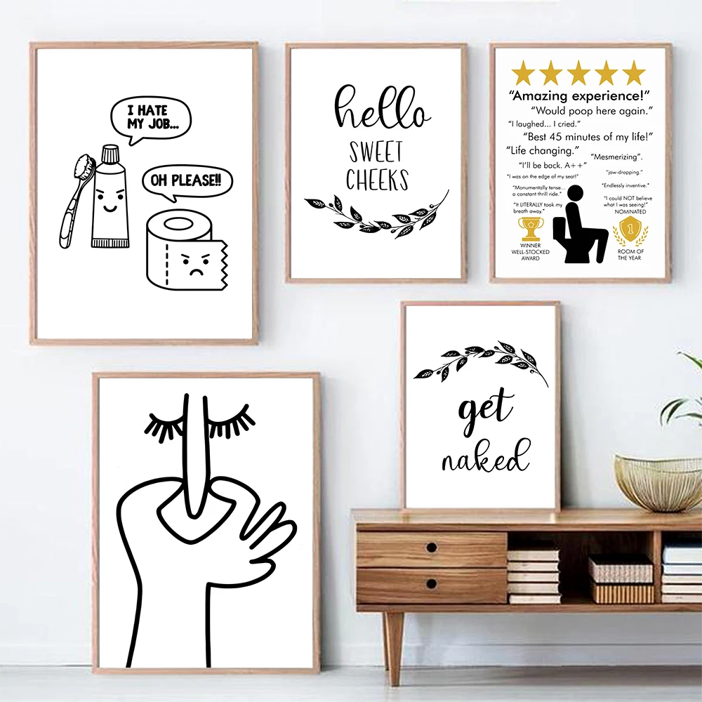Home Bathroom Rules - Tuvalet Humour kötü koku sevimli çizgi
