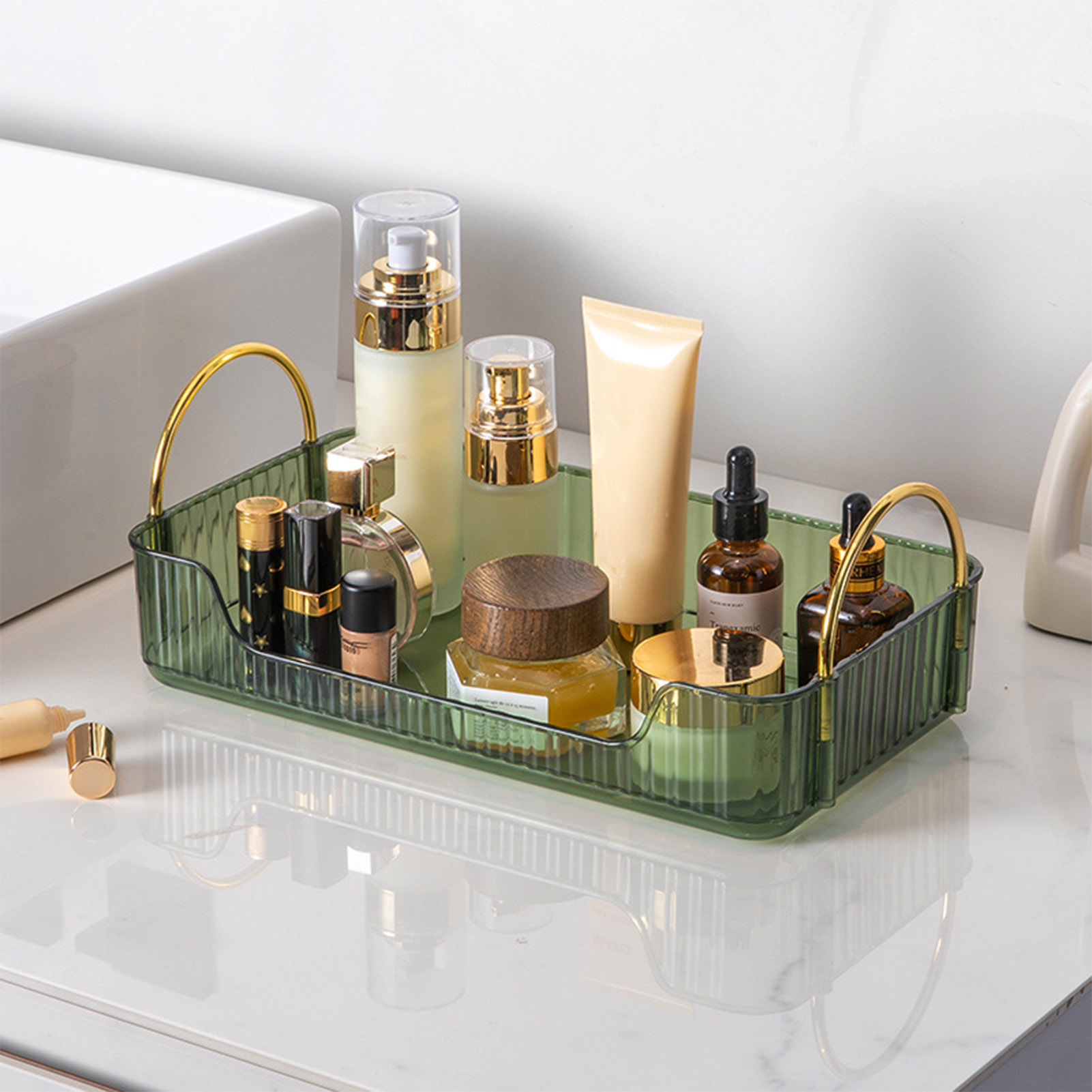 Home Office Bathroom - Banyo Organizatör Rafı Hafif Lüks Akrilik