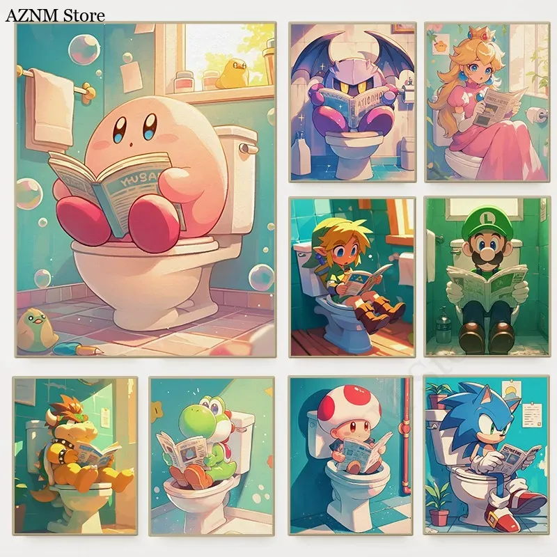Home Design Bathroom - Komik Banyo Karikatür Video Oyunu Posteri