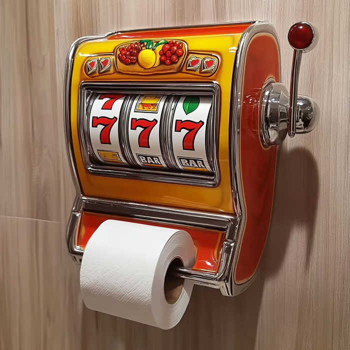 Toilet Paper Holder - Slot Makinesi Tuvalet Kağıdı Tutucu Otomat