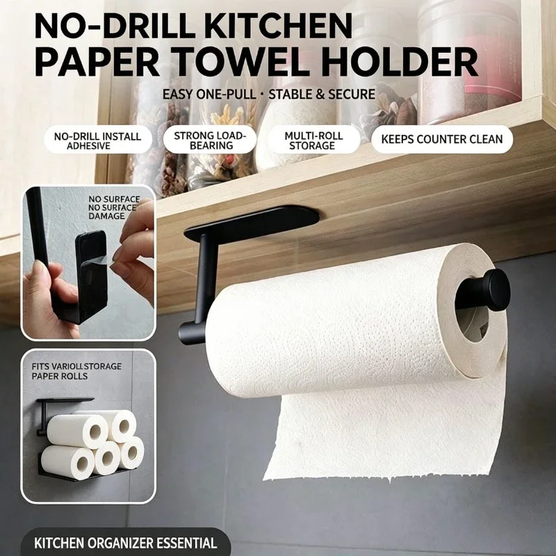 Toilet Paper Holder - Kağıt Rulo Tutucu Havlu Askısı Asılı