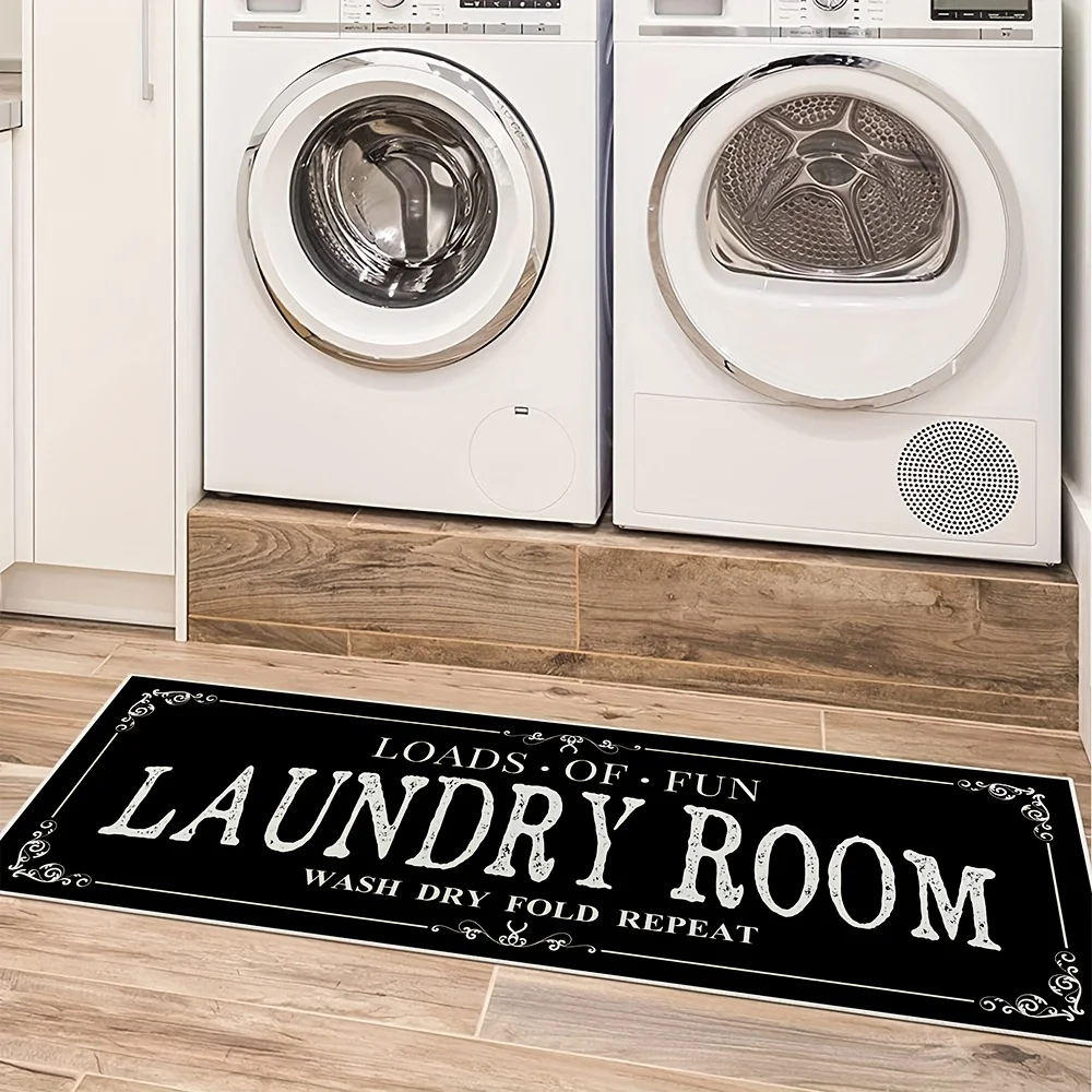Home Center Bathroom Accessories - Çamaşır Odası Halı Koşucu Kaymaz Çamaşır