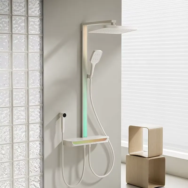 Home Bathroom Shower - Pirinç Dijital Şelale Duş Seti Duvara