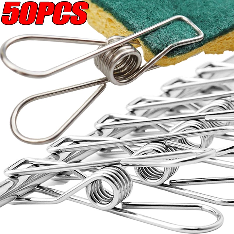 Towel Bar Stainless - 10/50 adet paslanmaz çelik klipsler çok