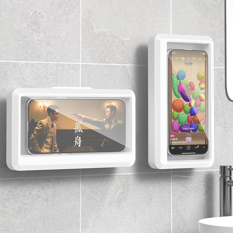 Home Bathroom Shower - Banyo Su Geçirmez Telefon Tutucu Ev