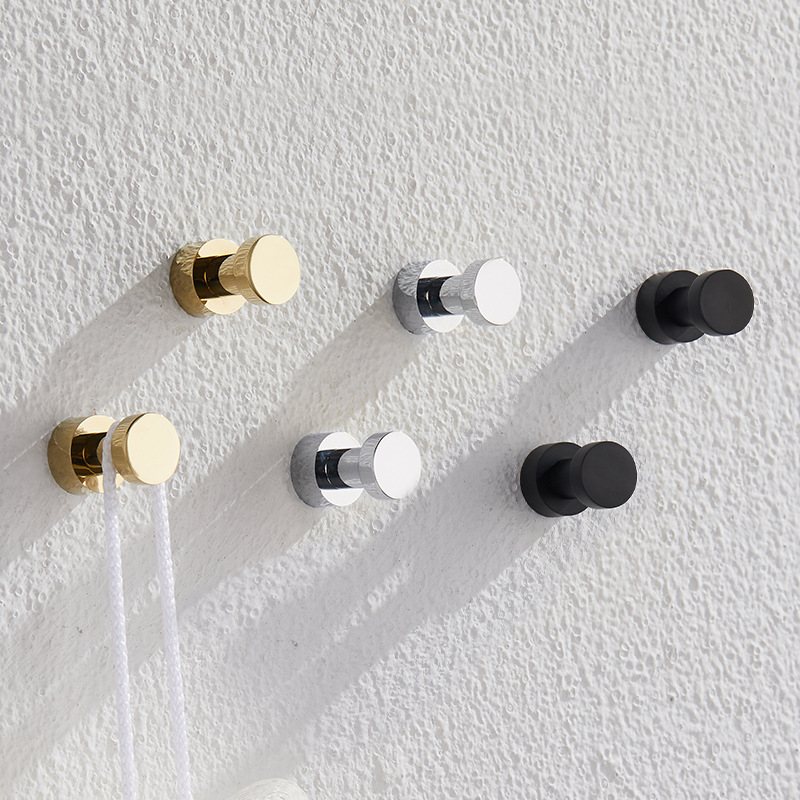 Home Center Bathroom Accessories - 2/3/4/5 adet pirinç Robe Hooks havlu