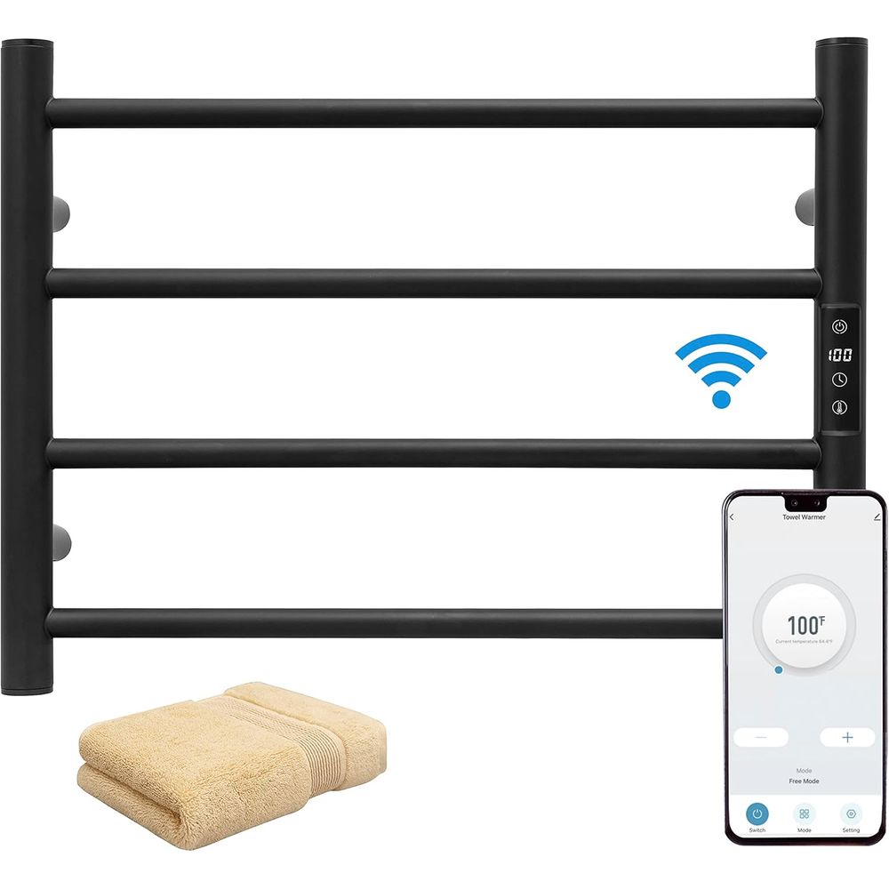 Towel Warmer Electric - KEG Akıllı WiFi Havlu Isıtıcı, Duvara