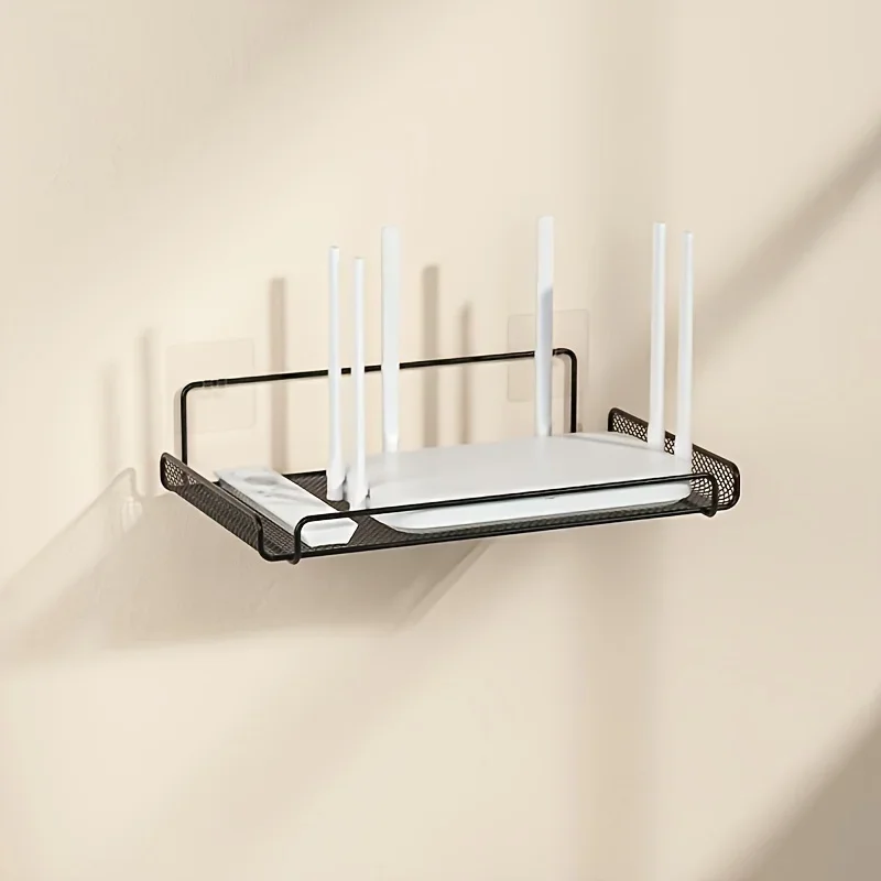 Home Office Bathroom - Paslanmaz Çelik Router Rafı Deliksiz WiFi