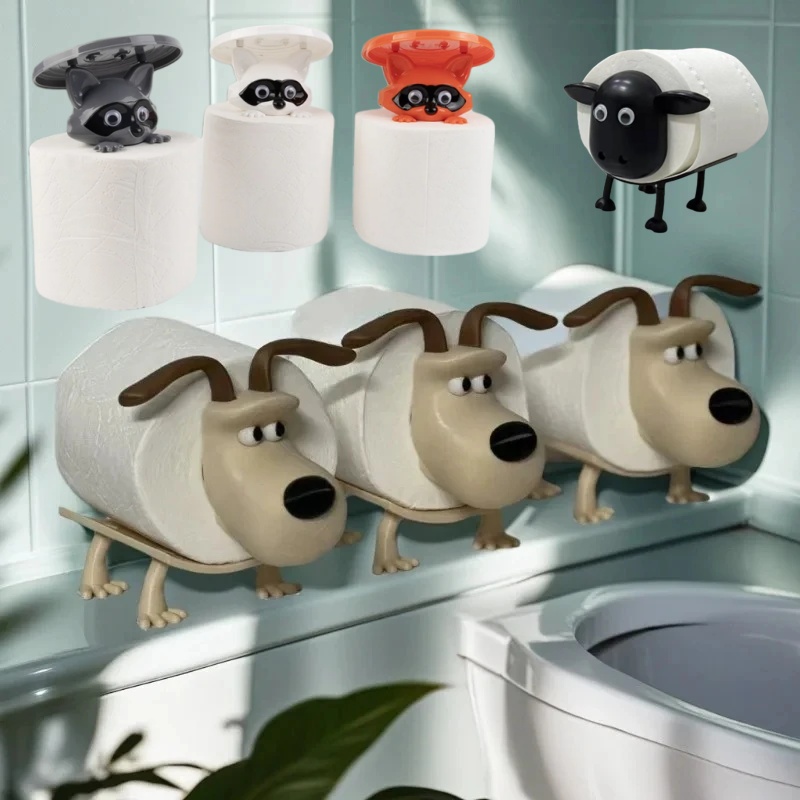 Home Center Bathroom Accessories - Eğlenceli Köpek Rakun Koyun Tuvalet Kağıdı