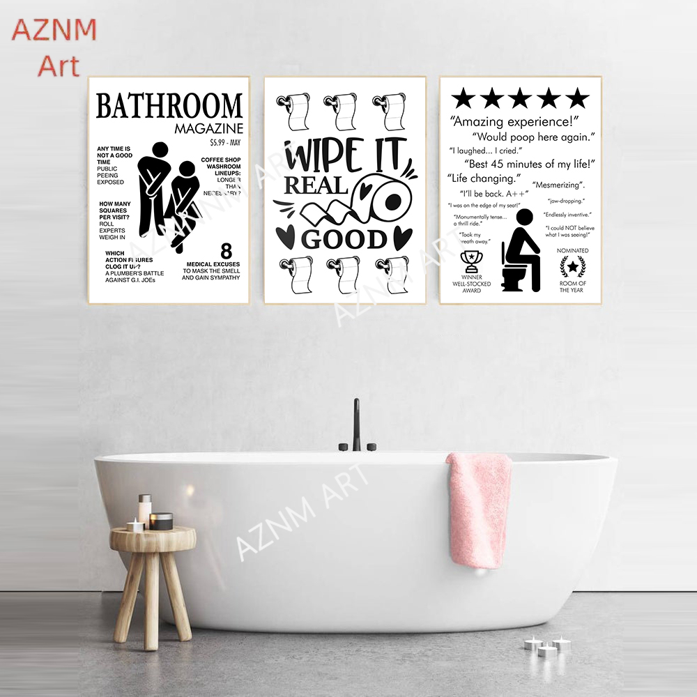Duvar sanatı tuval yağlıboya K - Home Bathroom Rules incelemesi ve fiyatı