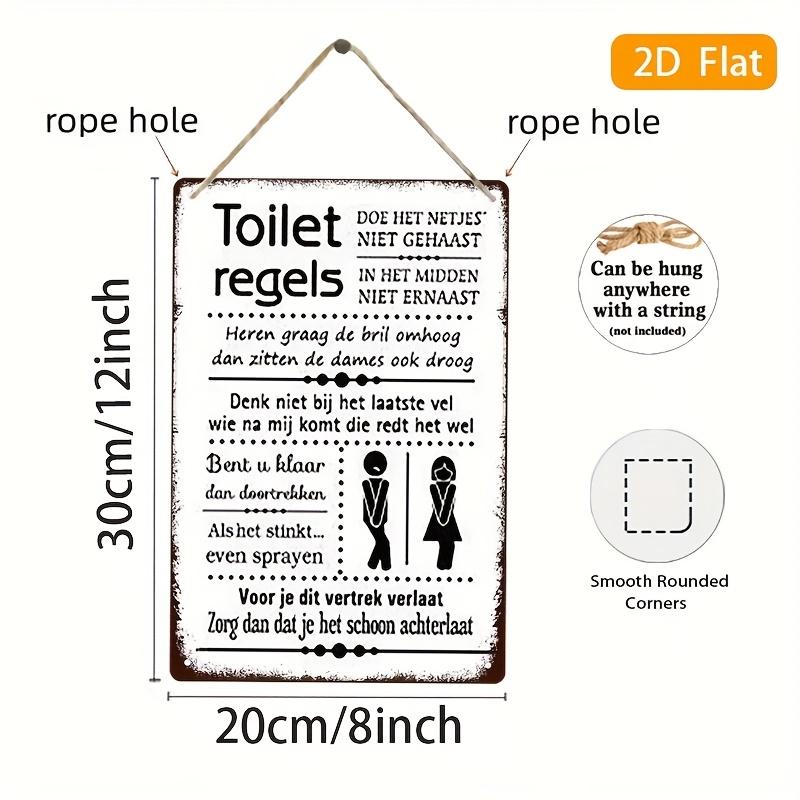 Komik Hollanda Banyo Kuralları - Home Bathroom Rules incelemesi ve fiyatı