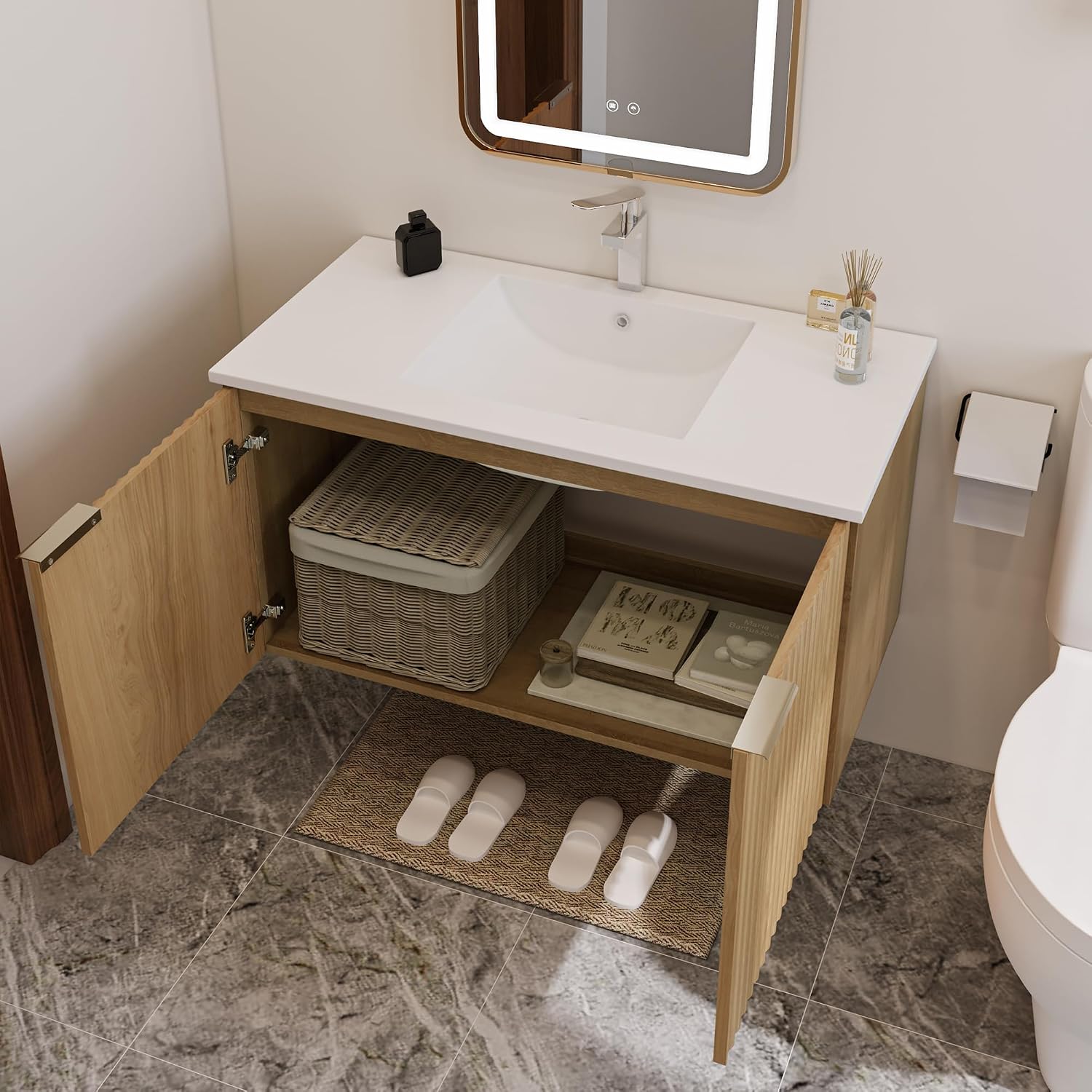 Modern Yüzer Banyo Dolabı Dalg - Home Design Bathroom incelemesi ve fiyatı