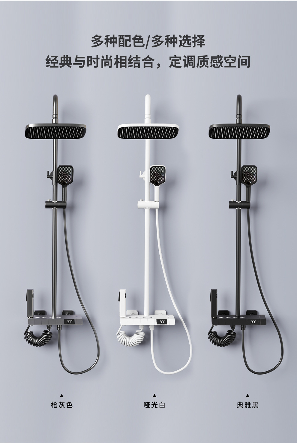 Yeni Moda Pirinç Tabanca Grisi - Home Bathroom Shower incelemesi ve fiyatı