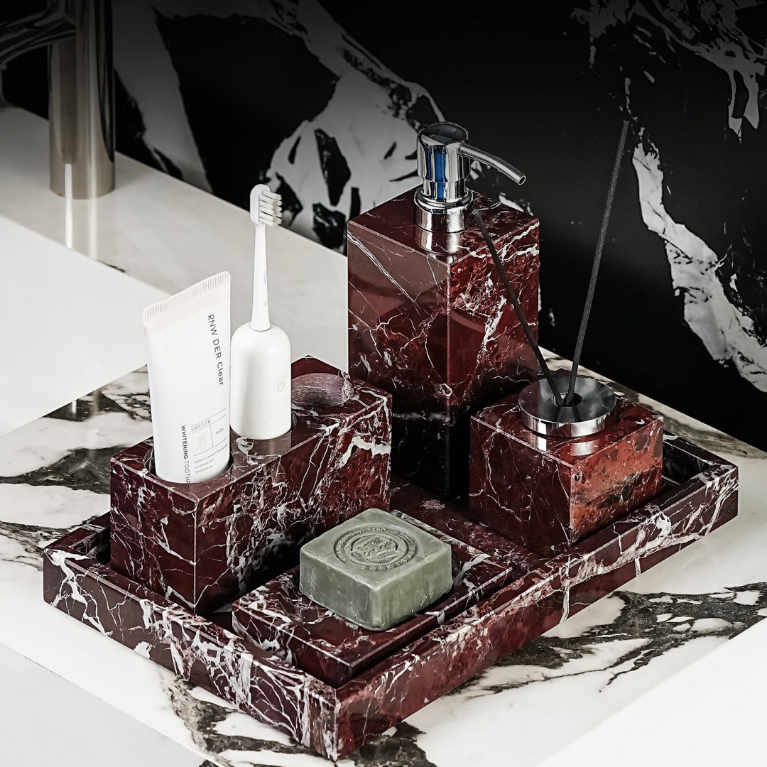 Lüks Doğal Mermer Rosa Levanto - Home Center Bathroom Accessories incelemesi ve fiyatı
