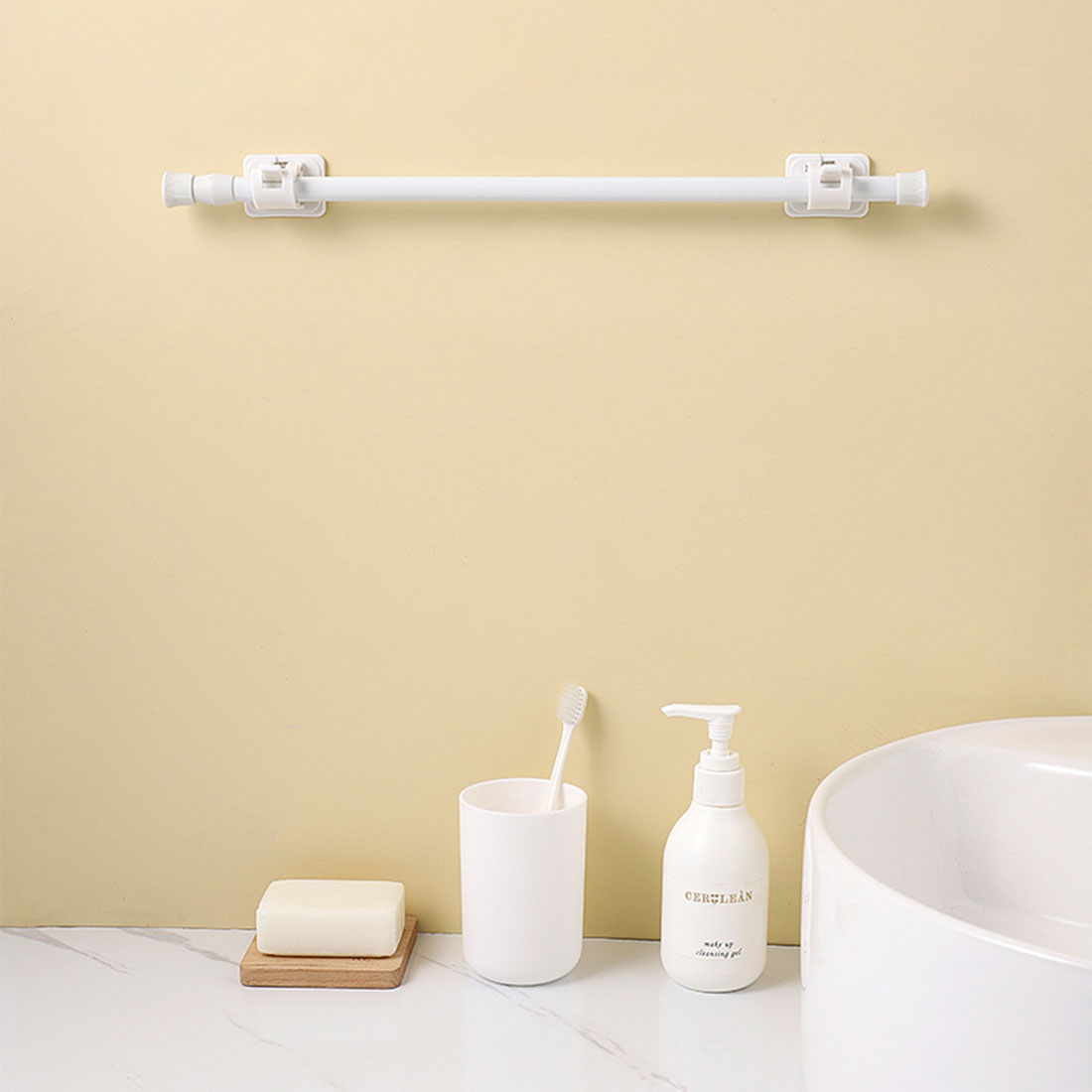 Çok amaçlı yaylı teleskopik çu - Home Bathroom Hardware incelemesi ve fiyatı