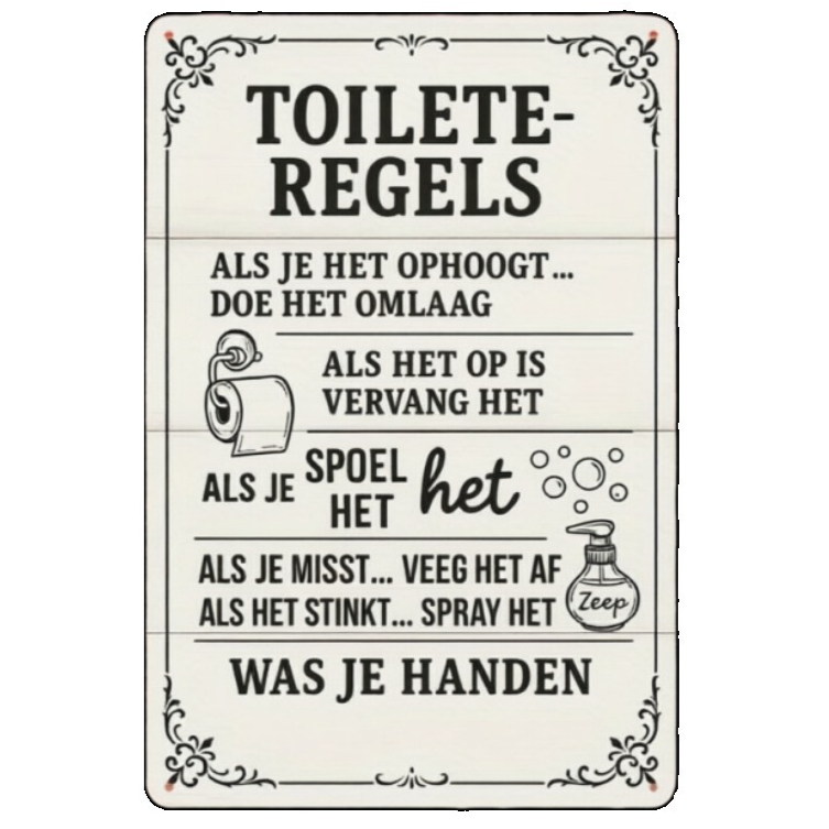 2D Hollanda Banyo Kuralları Me - Home Bathroom Etiquette incelemesi ve fiyatı