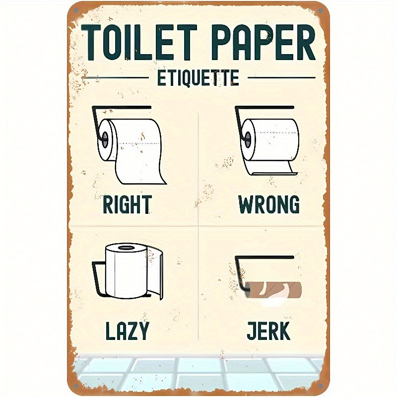 2D Alüminyum Tuvalet Kağıdı Gö - Home Bathroom Etiquette incelemesi ve fiyatı