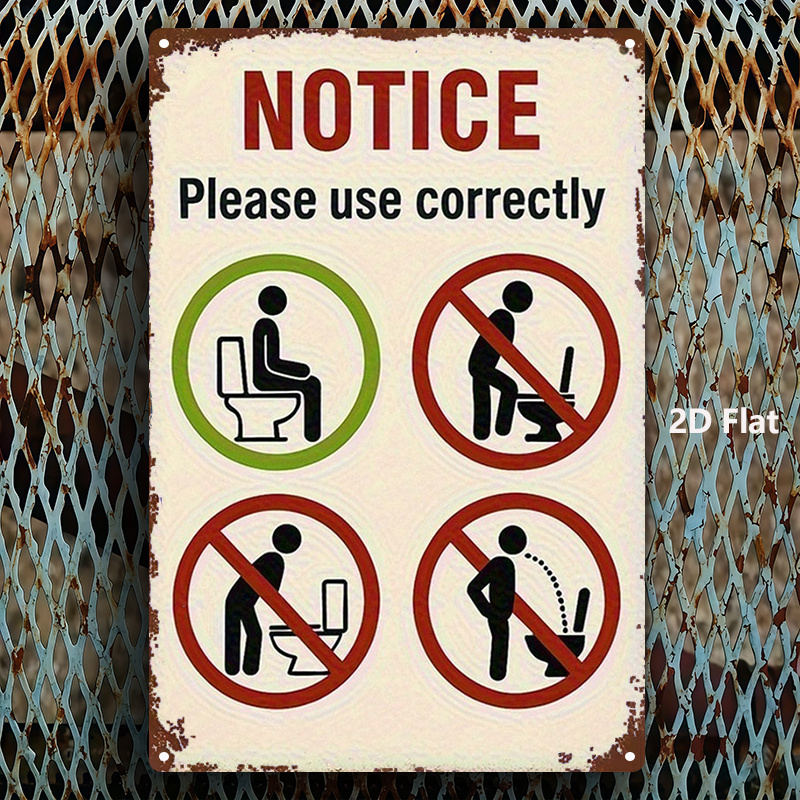 Vintage Düz 2D Alüminyum Duvar - Home Bathroom Rules incelemesi ve fiyatı