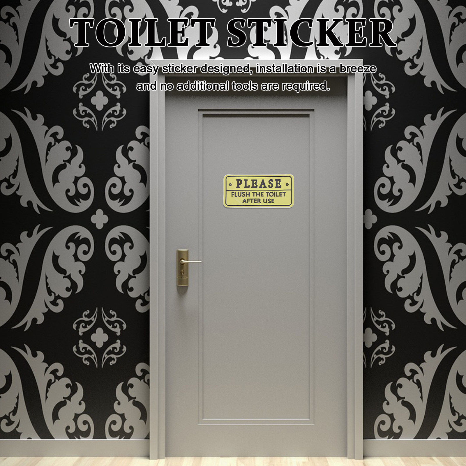 2 Adet Tuvalet Hatırlatma Etik - Home Bathroom Etiquette incelemesi ve fiyatı