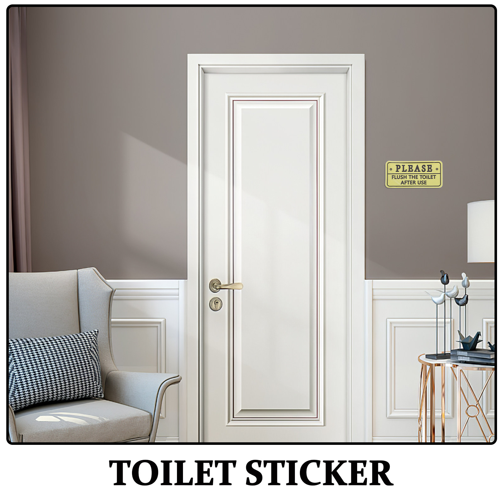 2 Adet Tuvalet Hatırlatma Etik - Home Bathroom Etiquette incelemesi ve fiyatı