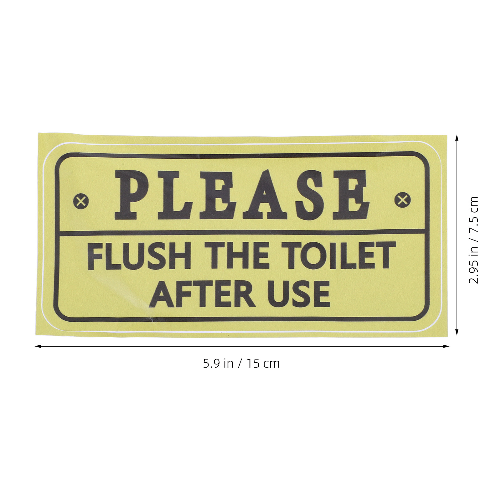 2 Adet Tuvalet Hatırlatma Etik - Home Bathroom Etiquette incelemesi ve fiyatı