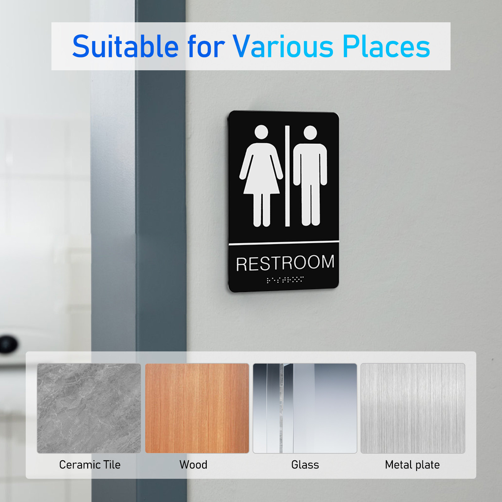Braille Tuvalet İşareti Kendin - Home Office Bathroom incelemesi ve fiyatı