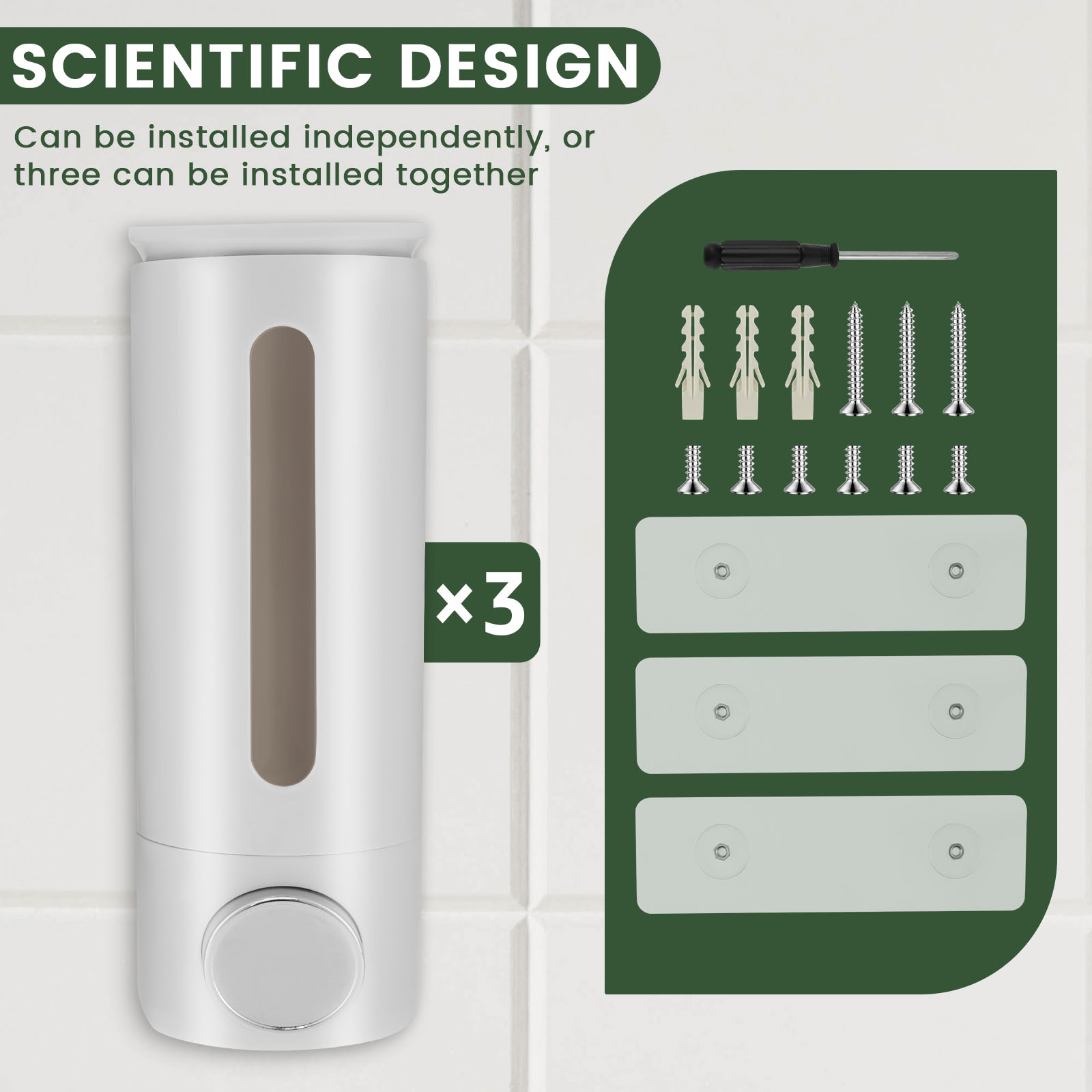 500ml duvara monte banyo sıvı  - Home Bathroom Wall Soap Dispenser incelemesi ve fiyatı